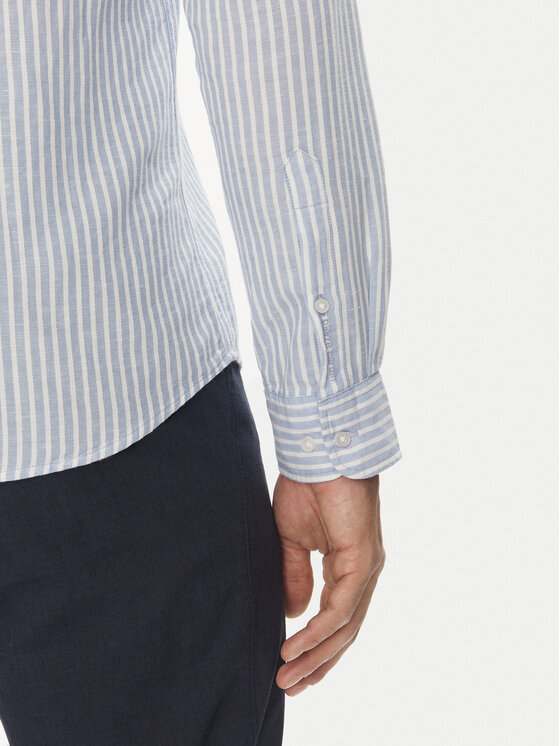 Pierre Cardin Pierre Cardin Cămașă C6 41017.0482 Albastru celest Modern Fit