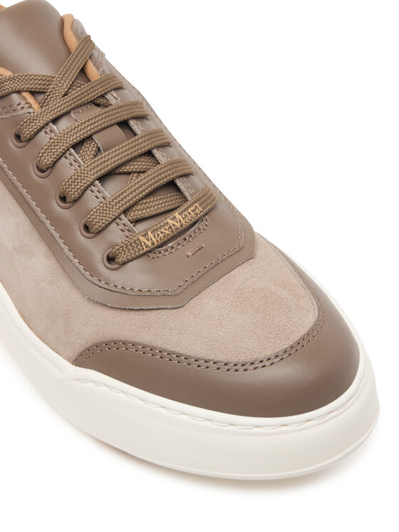 Max Mara Max Mara Sneakersy Isuede 2624766031 Szary jasny