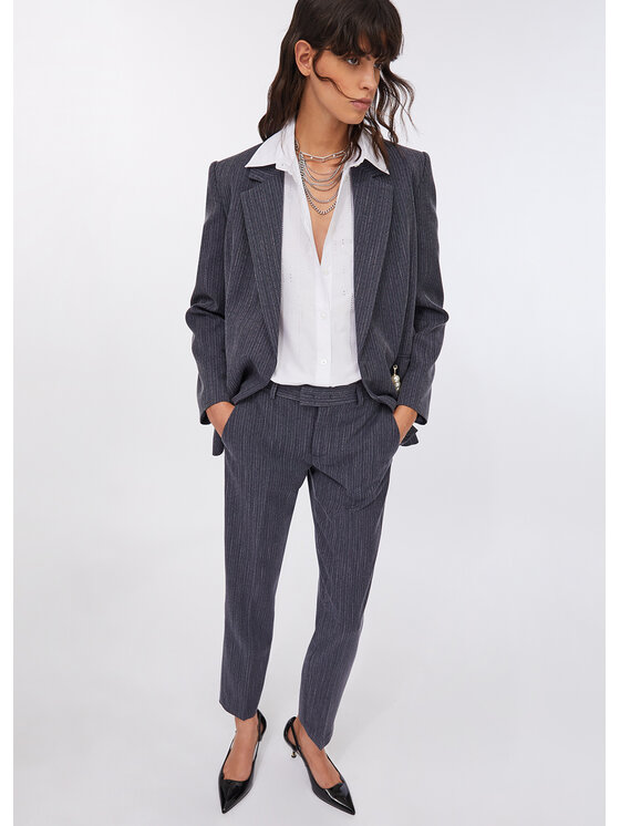 Liu Jo Liu Jo Pantalone da abito CF5426T054AC3781 Celeste Regular Fit