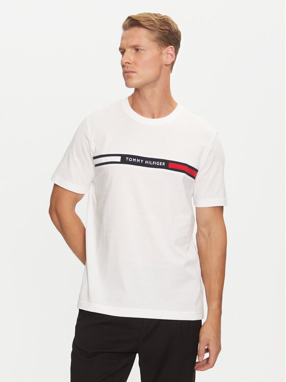 T-Shirt Tommy Hilfiger, Größe L Weiß MW0MW36498