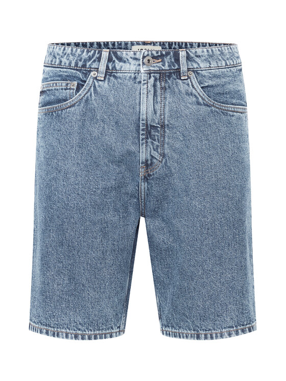 Solid Solid Jeans kratke hlače 21107657 Modra Straight Fit