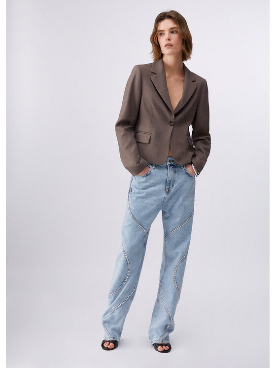 Liu Jo Liu Jo Marynarka CA6122T577AP9578 Brązowy Regular Fit