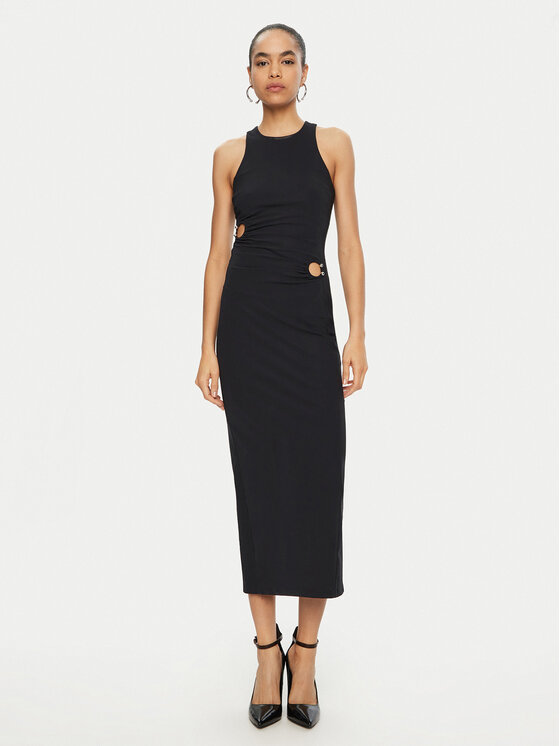 Patrizia Pepe Patrizia Pepe Φόρεμα κοκτέιλ 8A1427/JZ26-K103 Μαύρο Regular Fit