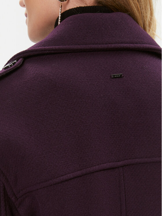 Morgan Morgan Palton de lână 232-GMIKI Violet Regular Fit