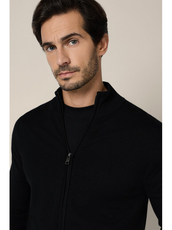 Lancerto Lancerto Sweter Riki SW073225000051 Czarny Regular Fit