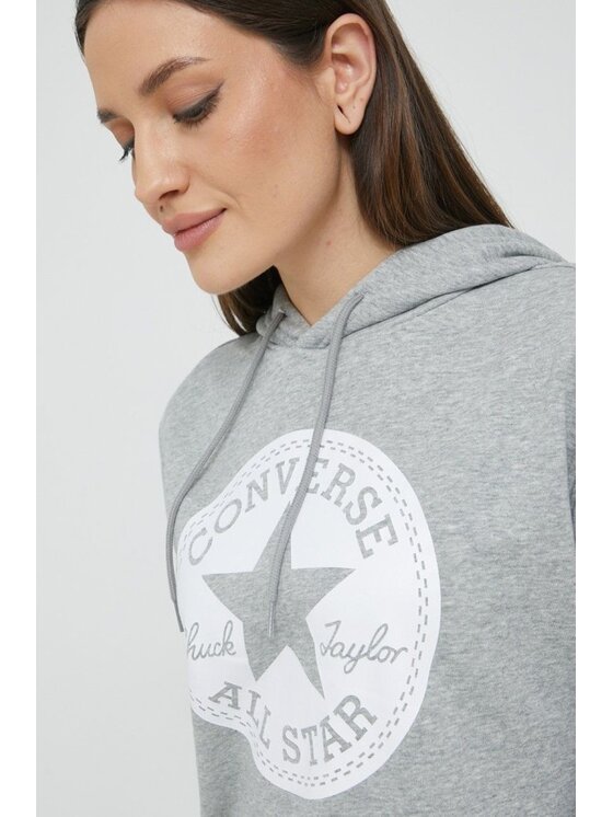 Converse Converse Bluza Chuck Taylor Szary Regular Fit
