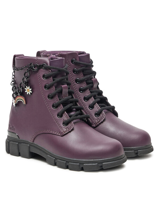 Clarks Clarks Kozaki Evyn Charm O. 26179029 Fioletowy