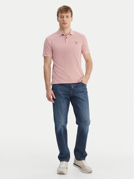 Napapijri Napapijri Polo särk Elbas NP0A4GDL Roosa Regular Fit