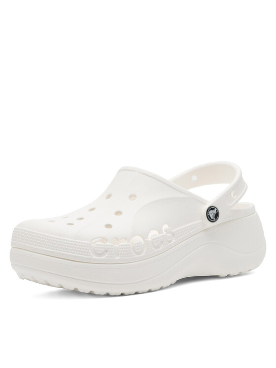 Crocs Crocs Şlapi C-BAYA PLATFORM CLOG 208186-100 Alb