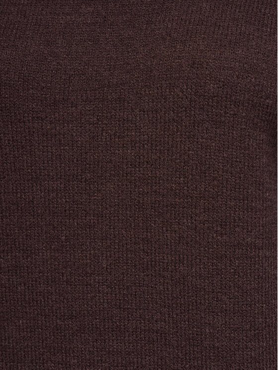 Ombre Ombre Sweter OW-SW-E0065 Brązowy Relaxed Fit
