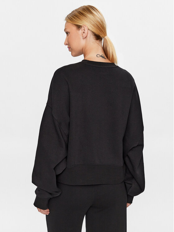 Kappa Kappa Pulóver 313022 Fekete Loose Fit