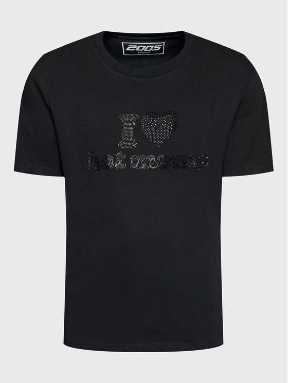 2005 2005 T-Shirt Unisex Hot Moms Černá Relaxed Fit
