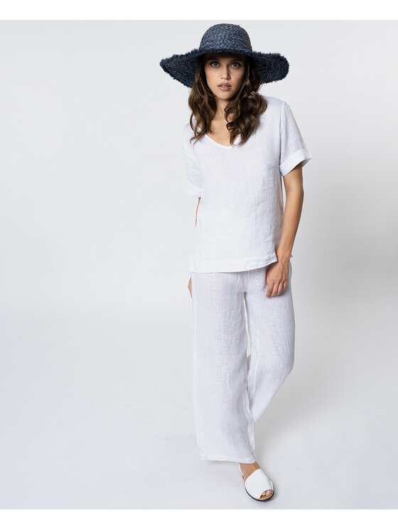 ACANFORA ACANFORA Pantaloni invernali 1746-BIANCO Bianco Regular Fit