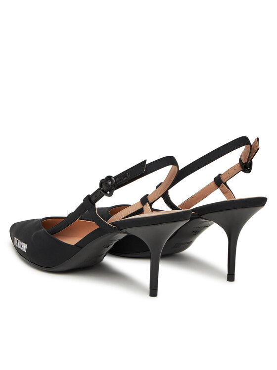 LOVE MOSCHINO LOVE MOSCHINO Pantofi cu toc subțire JA10627G0MIMX000 Negru