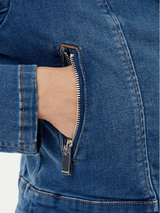 Morgan Morgan Kurtka jeansowa 241-VAMMY Niebieski Regular Fit