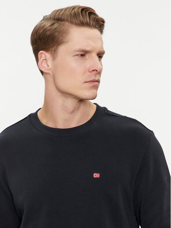 Napapijri Napapijri Bluză Balis NP0A4H89 Negru Regular Fit