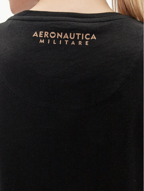 Aeronautica Militare Aeronautica Militare T-Shirt 241TS2233DJ510 Czarny Regular Fit