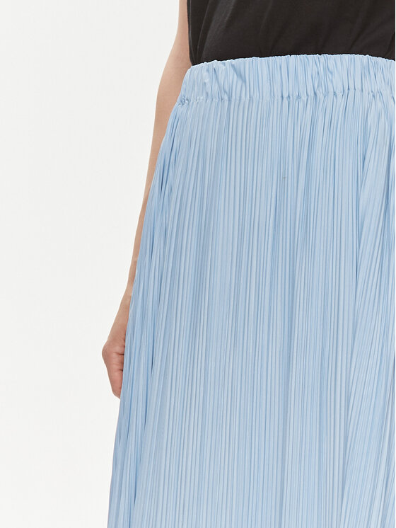 Samsøe Samsøe Samsøe Samsøe Gonna plissettata Uma F18303206 Celeste Regular Fit