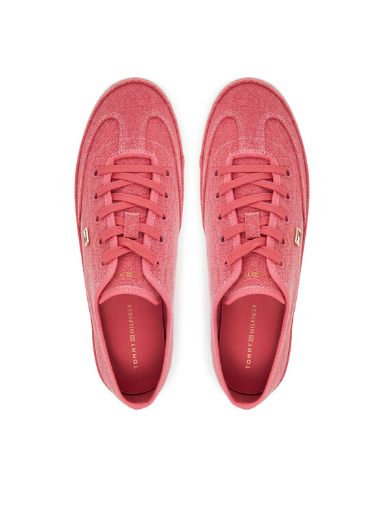 Tommy Hilfiger Tommy Hilfiger Tenisice Washed Canvas Vulc Sneaker FW0FW08894 Ružičasta