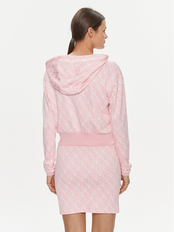 Guess Guess Bluza Gl Logo V4RQ13 KC2X2 Różowy Regular Fit