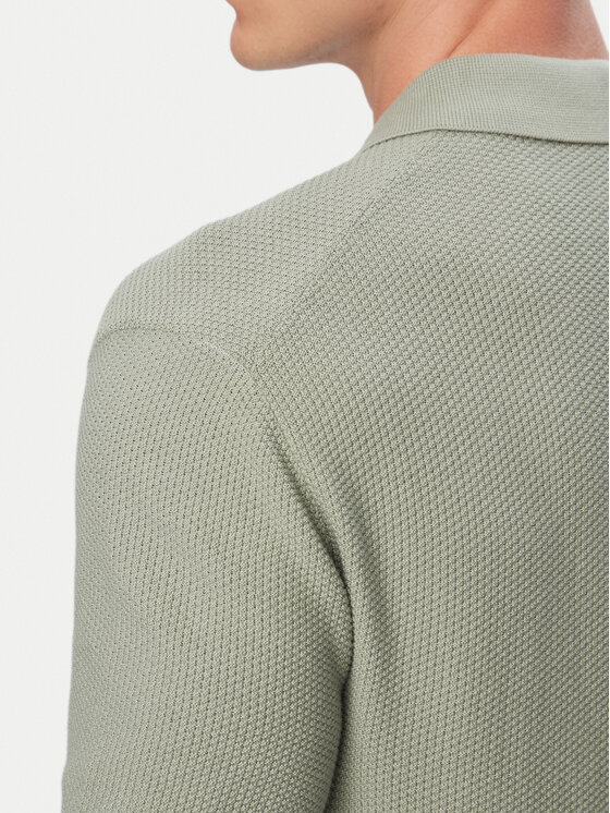 Calvin Klein Calvin Klein Тениска с яка и копчета LV04LG313G Сив Regular Fit