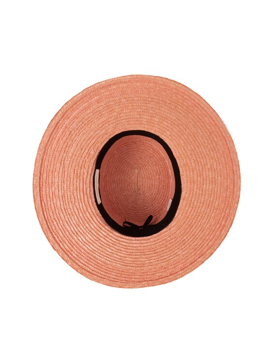 Paris+Hendzel Paris+Hendzel Kapelusz Pink Wide Brim Canotier Różowy
