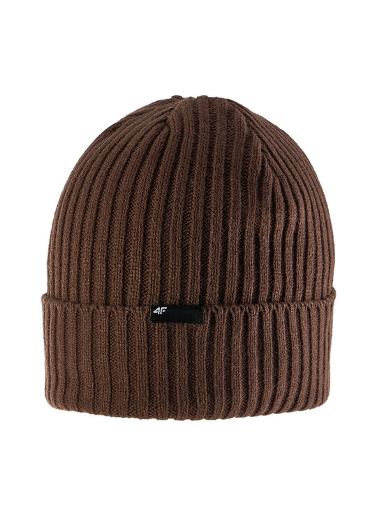 4F 4F Czapka ESSENTIAL Brązowy ciemny