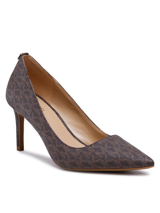 MICHAEL Michael Kors MICHAEL Michael Kors Pantofi cu toc subțire Alina Flex Pump 40F2HNMP1B Maro