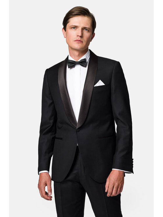 Lancerto Lancerto Garnitur Oklahoma GA073123000014 Czarny Slim Fit