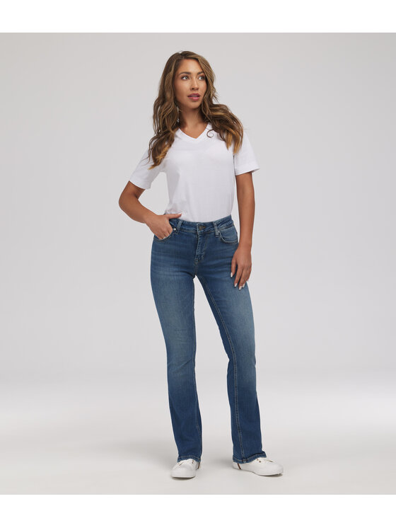 Lee Cooper Lee Cooper Jeansy JEANS D KELLY 3199 BRUSHED USED Niebieski Bootcut Fit