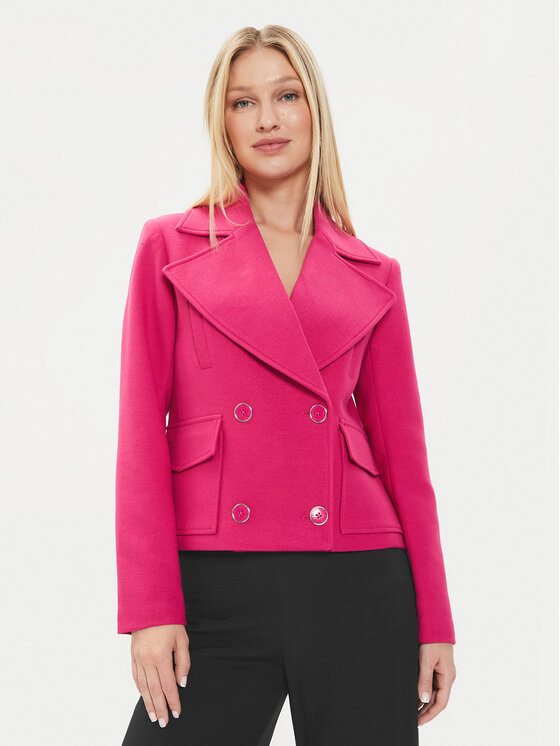 Morgan Morgan Übergangsmantel 241-GSOSSO Rosa Straight Fit