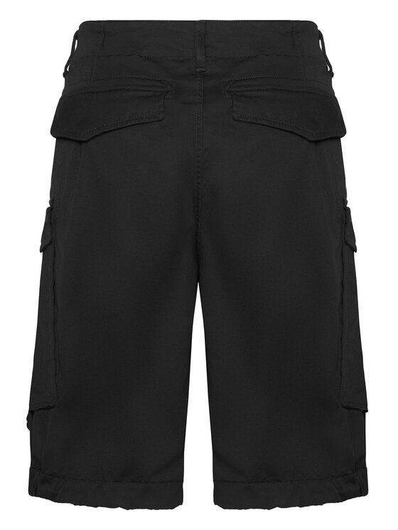 G-Star Raw G-Star Raw Bavlnené šortky Rovic Zip D08566-5126-990 Čierna Relaxed Fit