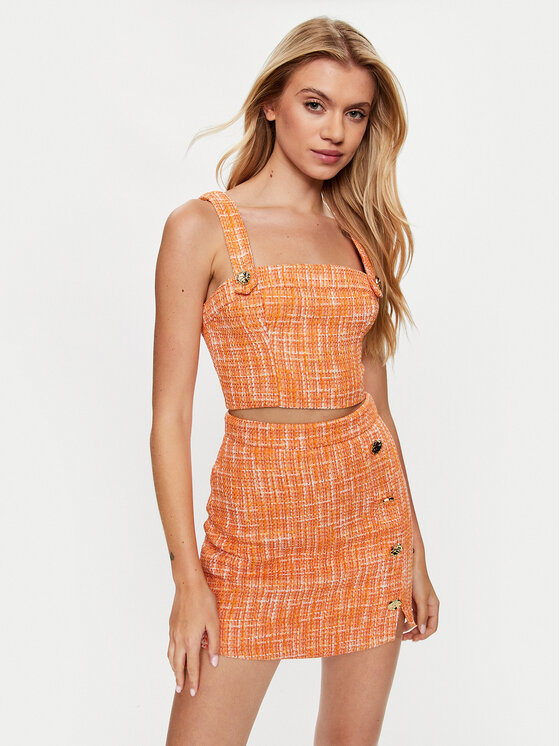 Marciano Guess Top 3YGH09 9904Z Portocaliu Slim Fit