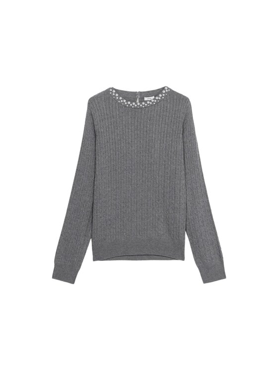 Oltre Oltre Cardigan M330J005070N013 Grigio Regular Fit