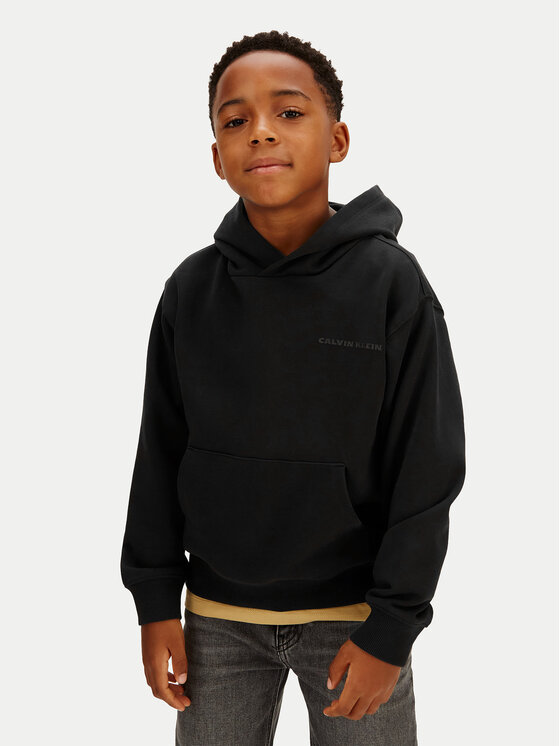 Calvin Klein Jeans Calvin Klein Jeans Pulóver IB0IB02618 Fekete Relaxed Fit