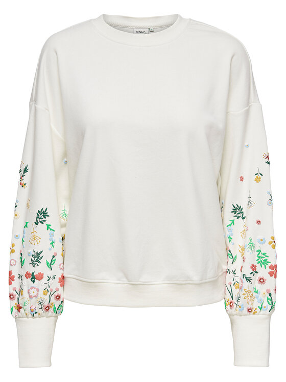 ONLY ONLY Bluza Brooke 15216364 Biały Regular Fit