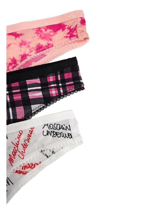 MOSCHINO Underwear & Swim MOSCHINO Underwear & Swim Set di mutandine brasiliane 3pack brasiliana Moschino mix gift Multicolore