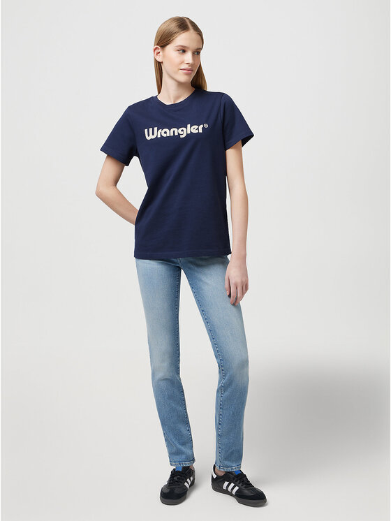 Wrangler Wrangler Jeansy SLIM Niebieski Regular Fit