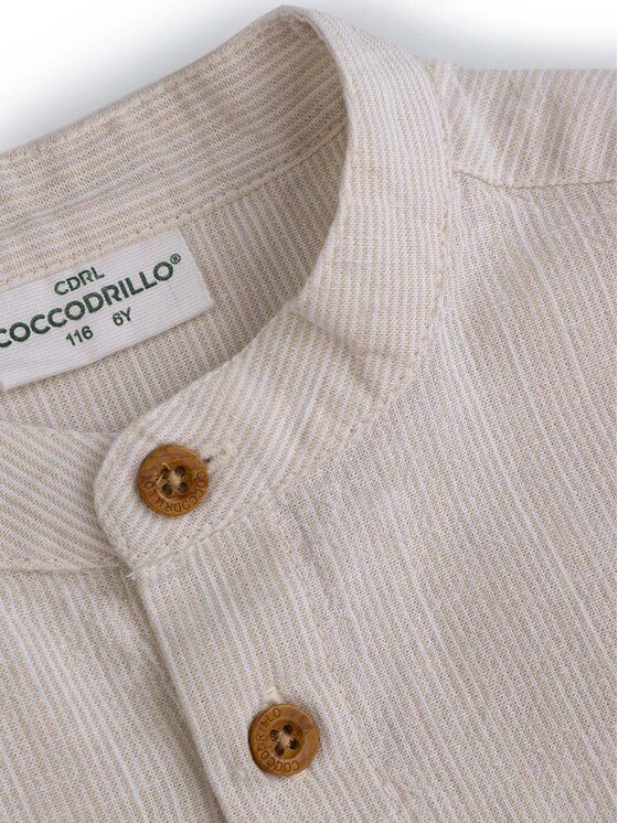 Coccodrillo Coccodrillo Koszula WC5136201WBK Beżowy Regular Fit