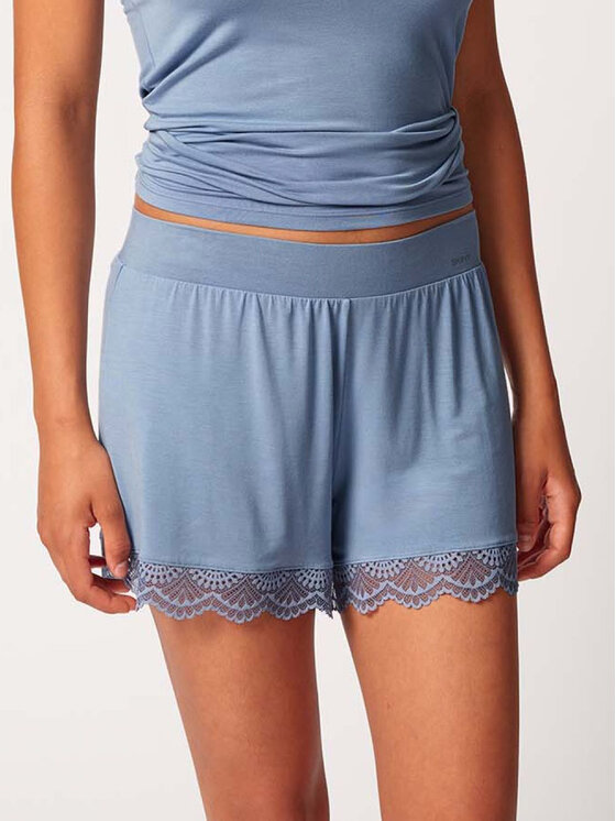 Skiny Skiny Šortky z materiálu 82615 Modrá Comfortable Fit