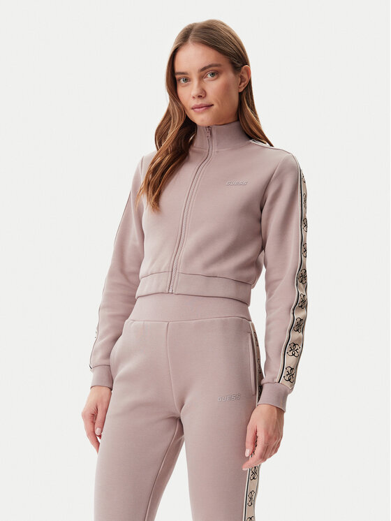 Guess Guess Bluză V3RQ12 KB3P2 Maro Regular Fit