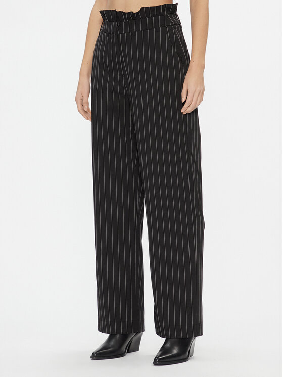 Vero Moda Vero Moda Medžiaginės kelnės Wednesday 10301348 Juoda Regular Fit
