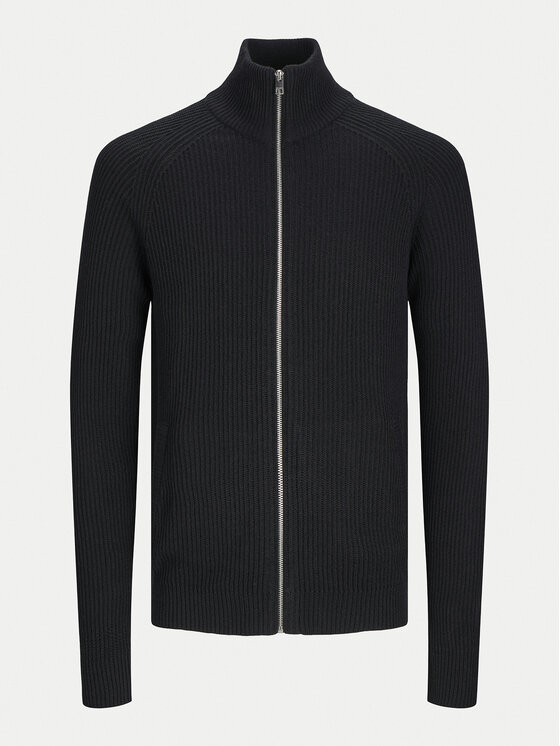 Jack&Jones Jack&Jones Kardigan Pannel 12258474 Crna Regular Fit