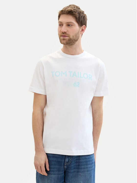 Tom Tailor T-shirt 1041871 Bijela Regular Fit