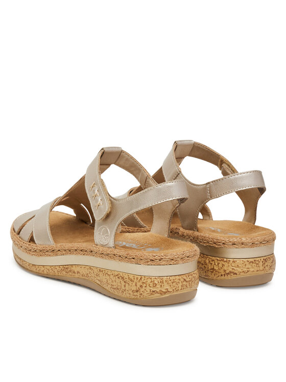 Rieker Rieker Sandalen V0919-90 Goldfarben