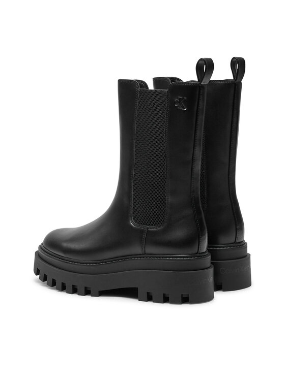 Calvin Klein Jeans Calvin Klein Jeans Боти тип челси Flatform YW0YW01542 Черен