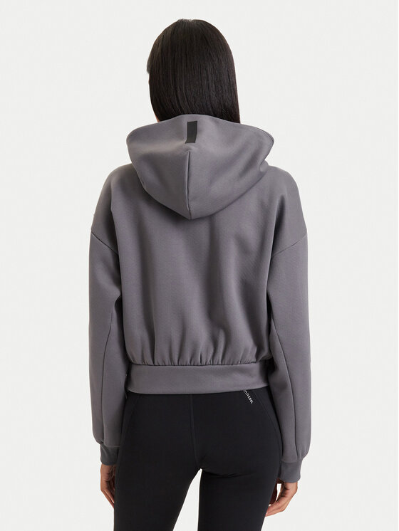 adidas adidas Džemperis Adidas Z.N.E. Cropped KF6394 Tamsiai pilka Loose Fit