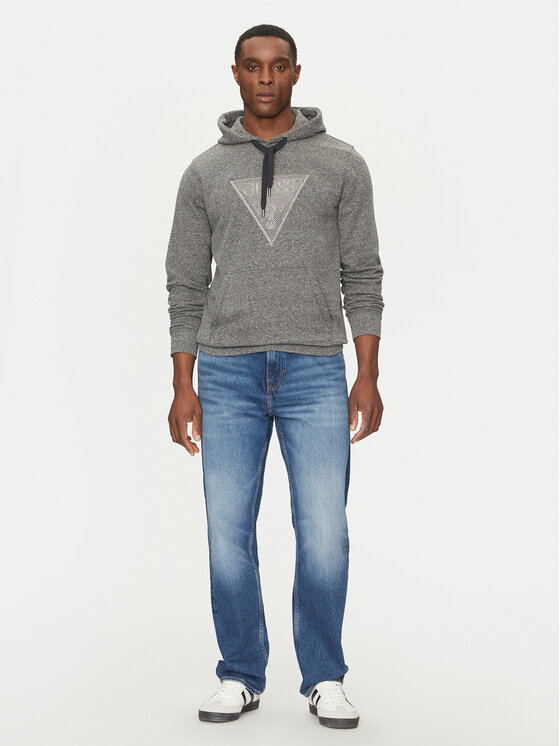 Guess Guess Bluza M5RQ07 KCLK2 Szary Regular Fit