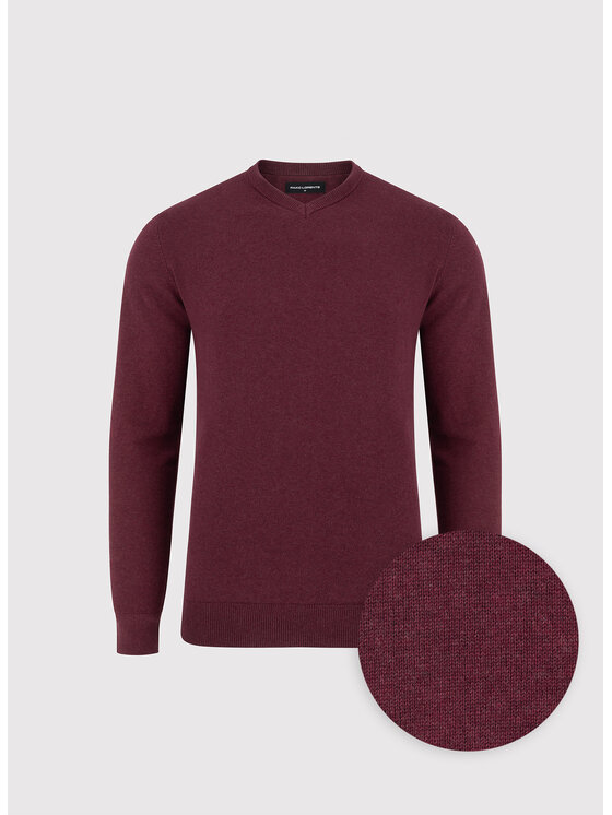 Pako Lorente Pako Lorente Sweter P26WB-2X-003 Bordowy Straight Fit