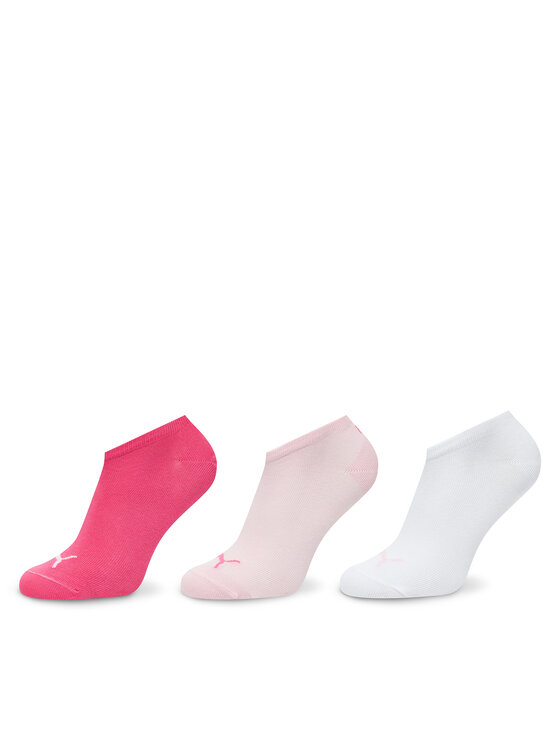 Set de 3 perechi de șosete joase unisex Puma 938624 Roz